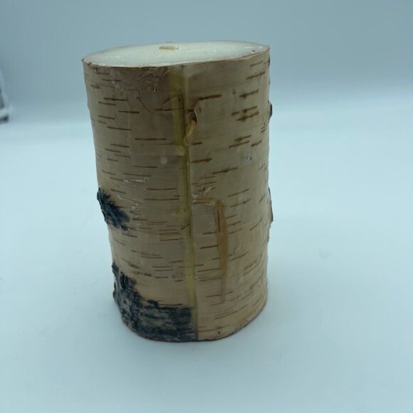 Large Candle Brown Tan Tree Trunk Log - Picture 7 of 11